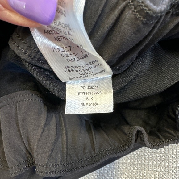 Patagonia Fleetwith Skort‎ Large Black Shorts Activewear Athletic Skirt Outdoor - Picture 4 of 9